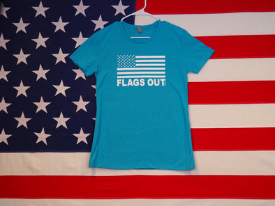 Women's FLAGS OUT T-Shirt / Premium Cotton-Poly Blend